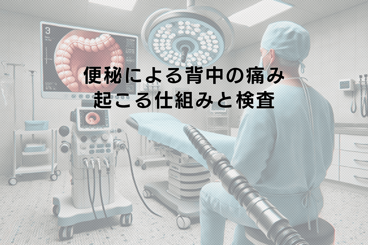 便秘による背中の痛みが起こる仕組みと検査