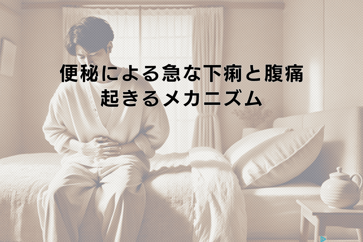 便秘による急な下痢と腹痛が起きるメカニズム