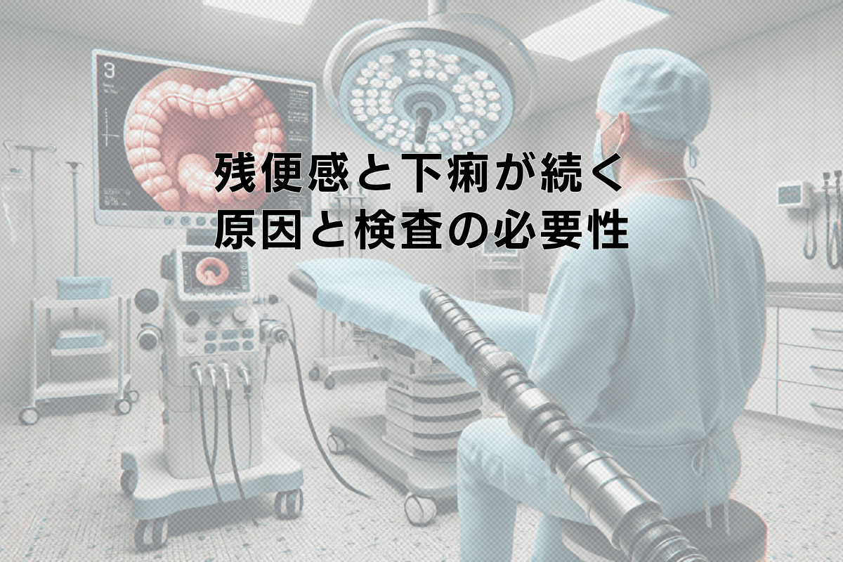 残便感と下痢が続くときに考えられる原因と検査の必要性