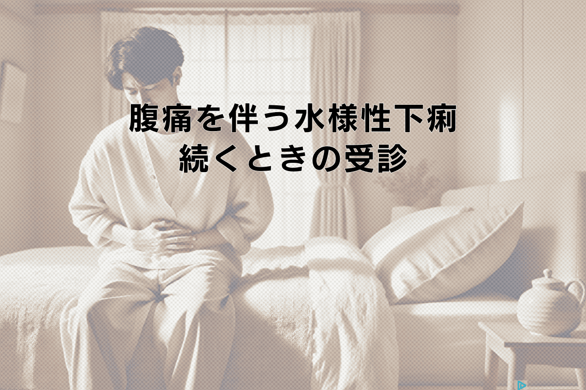 腹痛を伴う水様性下痢が続くときの受診について