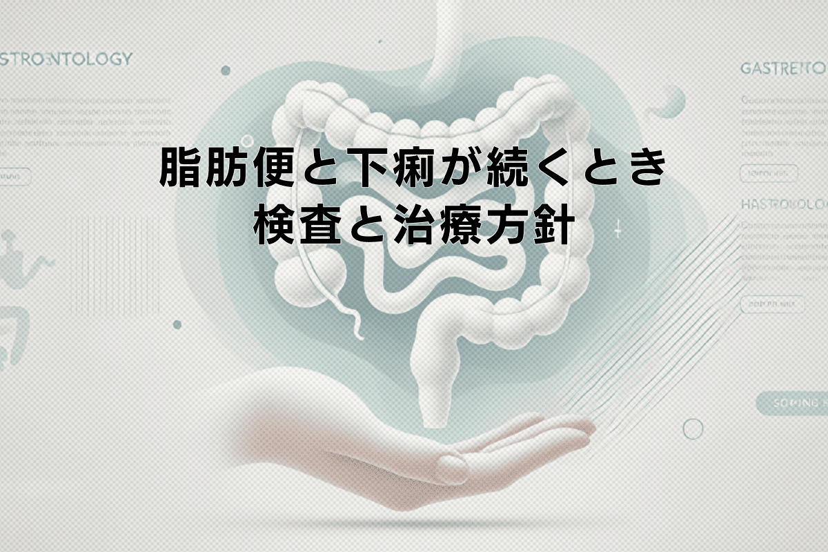 脂肪便と下痢が続くときの検査と治療方針