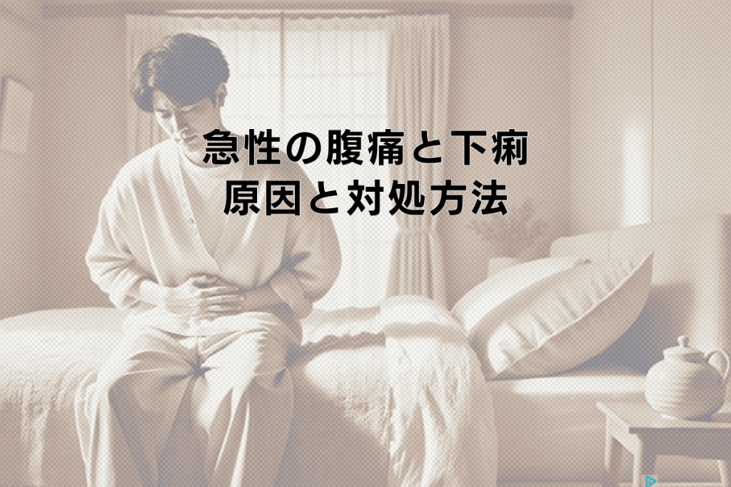 急性の腹痛と下痢が起きたときの原因と対処方法とは