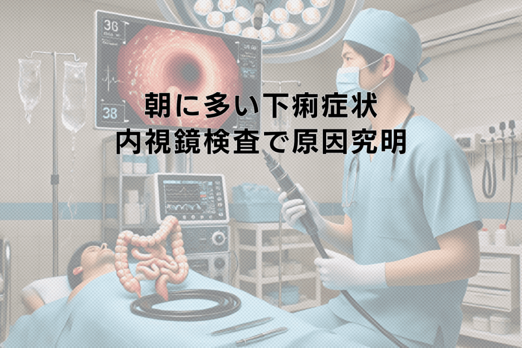 朝に多い下痢症状と大腸内視鏡検査による原因究明