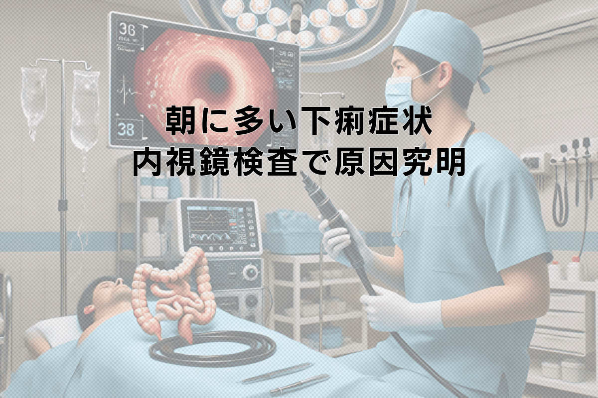 朝に多い下痢症状と大腸内視鏡検査による原因究明