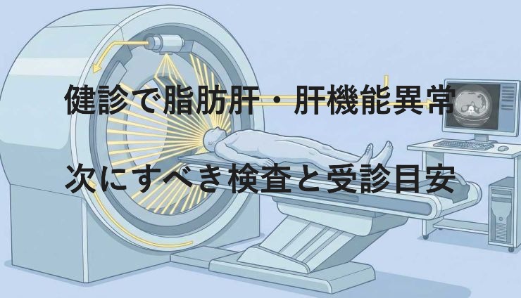 健診で脂肪肝・肝機能異常|次にすべき検査と受診目安