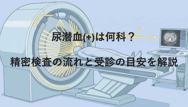 尿潜血(+)は何科？精密検査の流れと受診の目安を解説