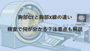 胸部CTと胸部X線の違い｜精査で何が分かる？注意点も解説